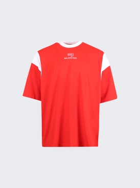 Boxy Sporty T-Shirt Red