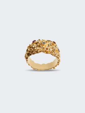 Multi Stone Ring Gold