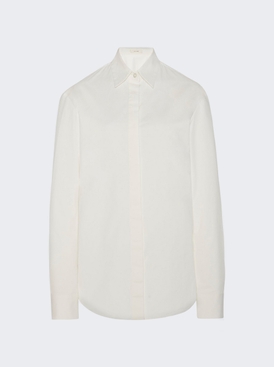 Derica Cotton and Cashmere Shirt White