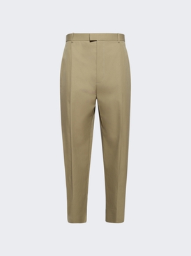 Light Cotton Twill Trousers Flint