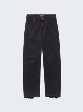Mid Rise Jeans Peach Pitch Black