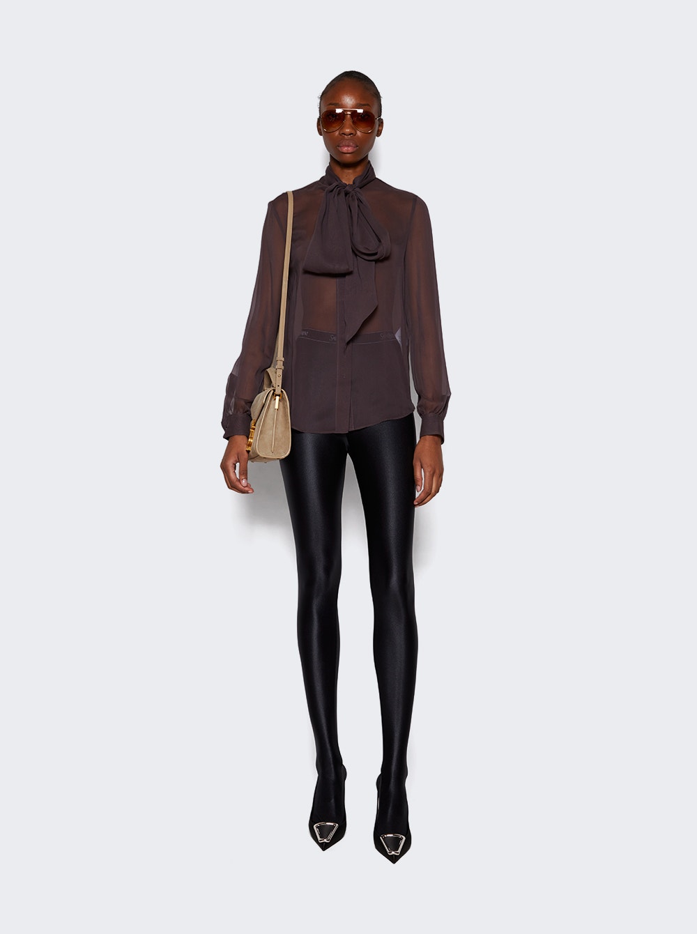 Shiny Jersey Tights Black | The Webster Shiny Jersey Tights Black | The Webster