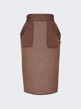 Pencil Skirt Marron