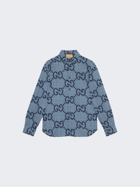 Jumbo Gg Checked Wool Shirt
