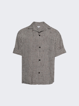 Camp Shirt Talc And Brown