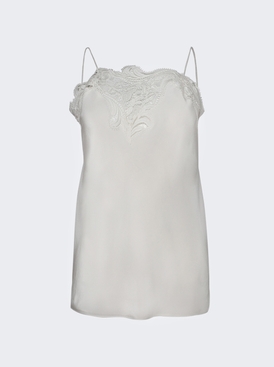 Lace Tank Top Mascarpone White
