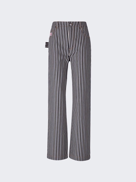 Striped Cotton Drill Trousers