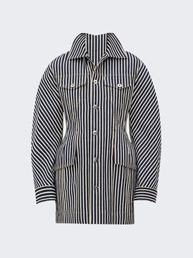 Striped Cotton Drill Jacket
