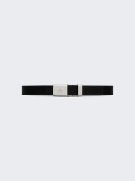 Plaque Buckle Belt Black