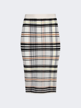 Stripe Skirt Dove And Yellow