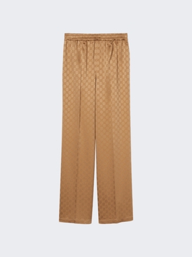 Gg Jacquard Pants Vintage Camel