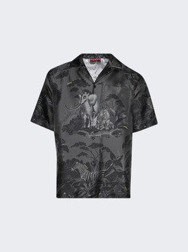 Flora And Fauna Shirt Antracite And Black