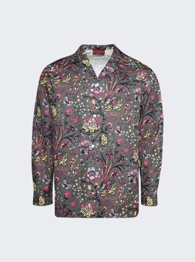 Punk Field On Popeline Shirt Stone And Magenta