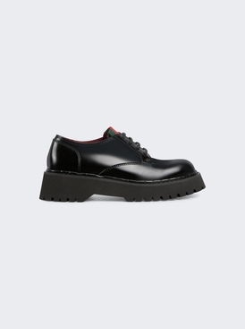 Lace-up Oxfords With Web Black