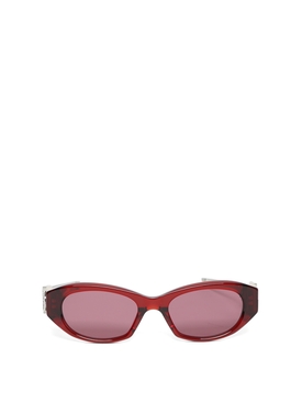 X Gentle Monster Swipe 2 Oval Sunglasses red