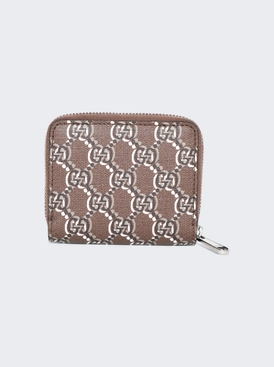 Zip Around Wallet With Gg Shadow Nut Brown