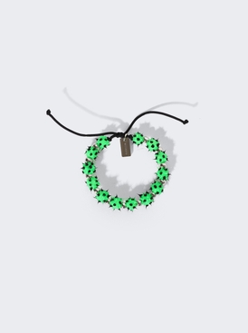 Malibu Silicone Bracelet Green And Silver