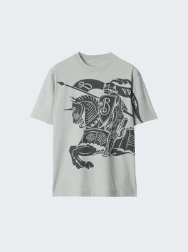 Equestrian Knight Design T-shirt Winter Grey
