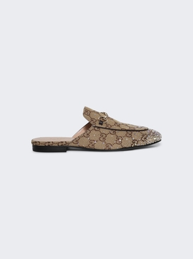 Princetown Crystal Slipper Beige