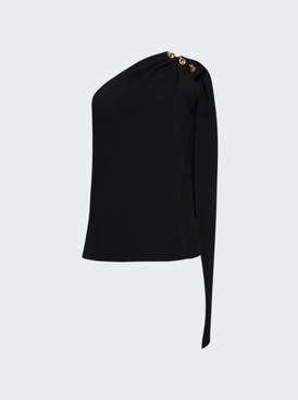 One Shoulder Top Black