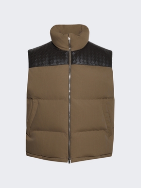 Frosted Poplin Puffer Gilet Liana