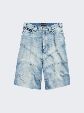 Knee Dart Shorts Ligth Blue