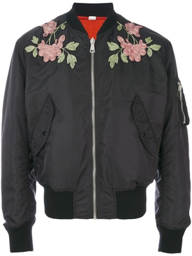 Reversible Nylon And Silk Bomber Jacket
