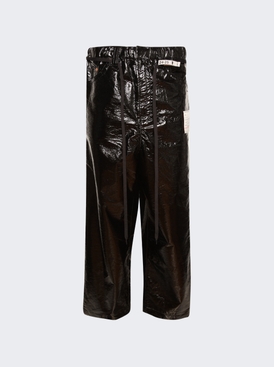 Enamel Wide Trousers Black