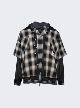 Four Layered Check Shirts Black