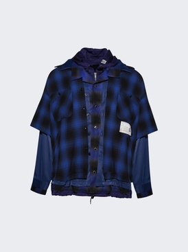 Four Layered Check Shirts Blue