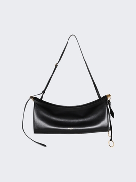 Le Click East West Medium Bag In Leather Black