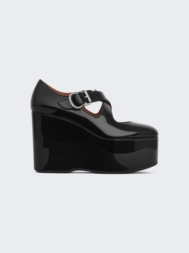 Criss Cross Wedges Noir