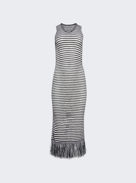 Fringecrochet Dress Black