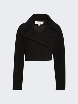 Cropped Caban Jacket Noir