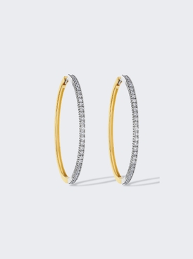 1987 Loop Earrings 18k White and Yellow Gold