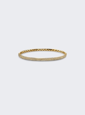 Diamond Micro Pave Bangle 18k Yellow Gold
