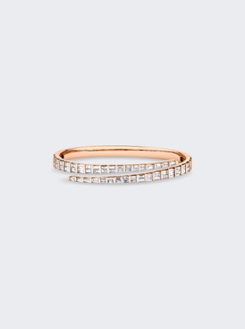 Baguette Diamond Coil Bracelet 18k Rose Gold