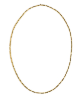 18k Yellow Gold Plain Bunny Link Choker 16