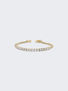 Cuban Link Diamond Line Bracelet