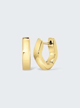 Georgie Huggie Earrings 18k Yellow Gold
