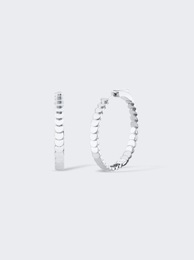 18k White Gold Large Luna Hoops 18k White Gold
