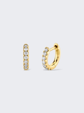 Extra Small Diamod Huggies 18k Yellow Gold