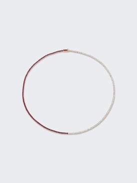 Ruby And Diamond Hepburn Choker 18k Rose Gold