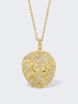 Lion Necklace 18k Yellow Gold