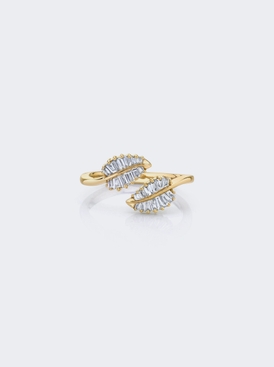18K Yellow Gold Palm Leaf Ring