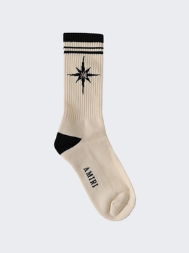 Starburst Sock Alabaster