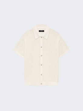 Crochet Mesh Shirt Ivory
