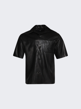 Ma Leather Camp Shirt Black
