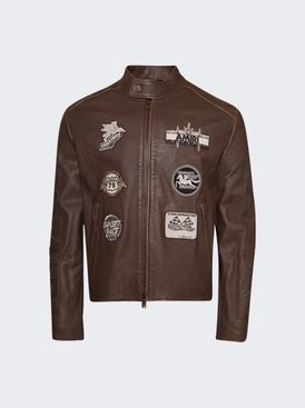 Patch Racer Jacket Walnut Brown