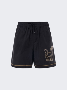 Resort Club Embroidered Shorts Black